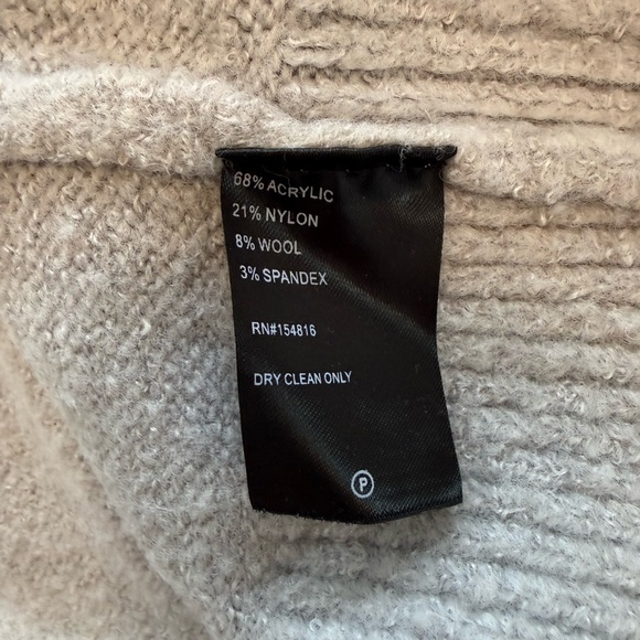 Cable Stitch | Cowl Neck Sweater | Grey | Size S - Picture 8 of 8